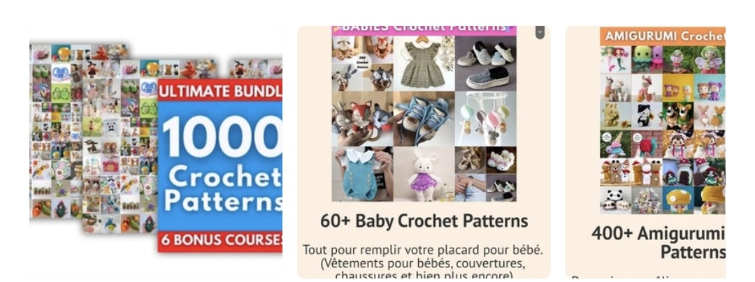 Pack 1000 tutos au crochet